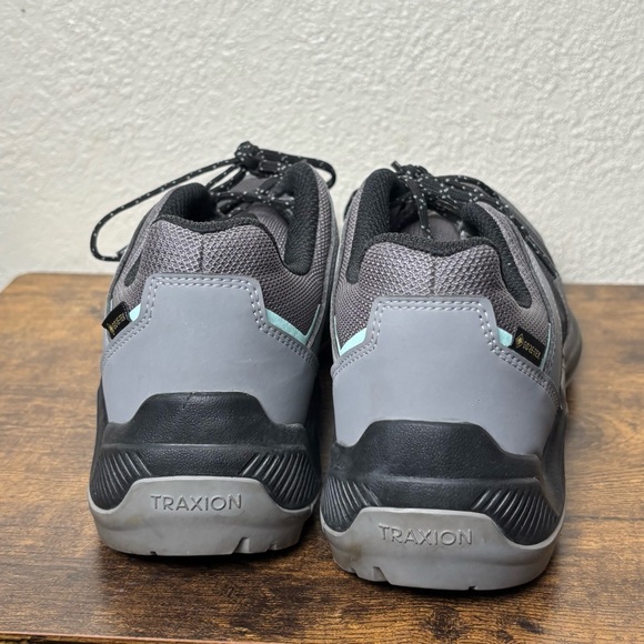 Adidas Women's Terrex AX4 Black Grey Teal Trail Hiking Shoes Size 8.5 - Picture 3 of 10